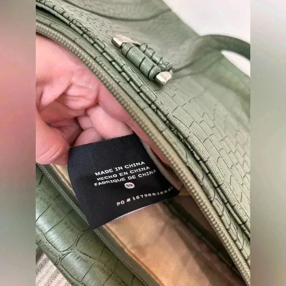 DIANE VON FURSTENBURG Vintage briefcase laptop bag leather embossed purse - Picture 10 of 12